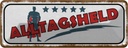 Blechschild 10x27 cm 5 Sterne Alltagsheld Geschenk Familie Freunde