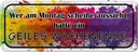 Blechschild 10x27 cm Montag scheiße geiles Wochenende Spruch Zitat