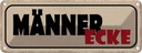 Blechschild 10x27 cm Mänenr Ecke Männer Frauen
