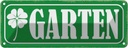 Blechschild 10x27 cm Garten Blume grün Geschenk