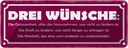 Blechschild 10x27 cm Drei Wünsche Gelassenheit Kraft Spruch Zitat