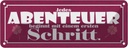 Blechschild 10x27 cm Abenteuer beginnt mit einem Reisen Spruch Zitat