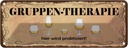 Blechschild 10x27 cm Bier Gruppen Therapie hier wird Spruch Zitat