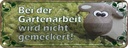 Blechschild 10x27 cm Bei Gartenarbeit nicht meckern Spruch Zitat
