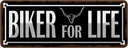Blechschild 10x27 cm Biker for life Sport Hobby
