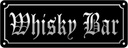 Blechschild 10x27 cm Whisky Bar Alkohol Kneipe Essen Trinken Club