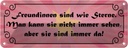 Blechschild 10x27 cm Freundinnen wie Sterne immer da Spruch Zitat