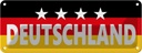 Blechschild 10x27 cm Deutschland