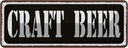 Blechschild 10x27 cm Craft Beer Bier Alkohol Essen Trinken Bar Club