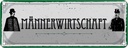Blechschild 10x27 cm Männerwirtshaft Witz Humor Lustig Spaß