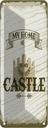 Blechschild 27x10 cm My home is my Castle Schloss
