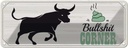 Blechschild 10x27 cm Bullshit Corner Stier