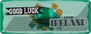 Blechschild 10x27 cm Good Luck From Ireland