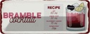 Blechschild 10x27 cm Bramble Cocktail Recipe Gin