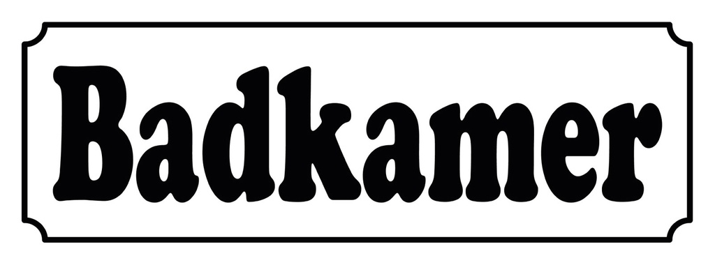 [LA-1810544] Blechschild 10x27 cm holländisch Badkamer Badezimmer