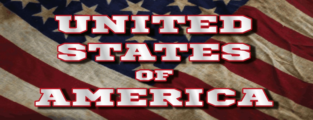 [LA-1810686] Blechschild 10x27 cm United States of