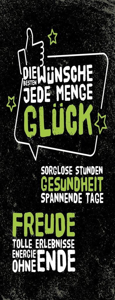 [LA-1811252] Blechschild 27x10 cm Die besten Wünsche sorglose Stunden