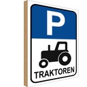 Holzschild 40x30 cm Parkplatz Traktor Parkplatzschild