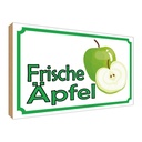 Holzschild 30x40 cm frische Äpfel Verkauf Hofladen Marktstand Laden