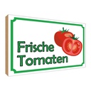 Holzschild 30x40 cm frische Tomaten Hofladen Marktstand Laden