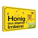 Holzschild 30x40 cm Honig aus eigener Imkerei Hofladen Marktstand Laden
