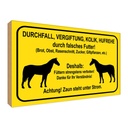 Holzschild 30x40 cm füttern strengstens verboten Warnschild Hinweisschild
