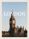 Holzschild 40x30 cm London UK Big Ben glocke Bildmotiv Reisemotiv England