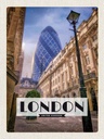 Holzschild 40x30 cm London England Mittelalter Bild Bildmotiv Reisemotiv
