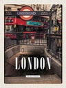 Holzschild 40x30 cm London England Underground Train Bildmotiv Reisemotiv