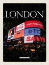 Holzschild 40x30 cm London England Piccadilly City Nacht Bildmotiv Reisemotiv