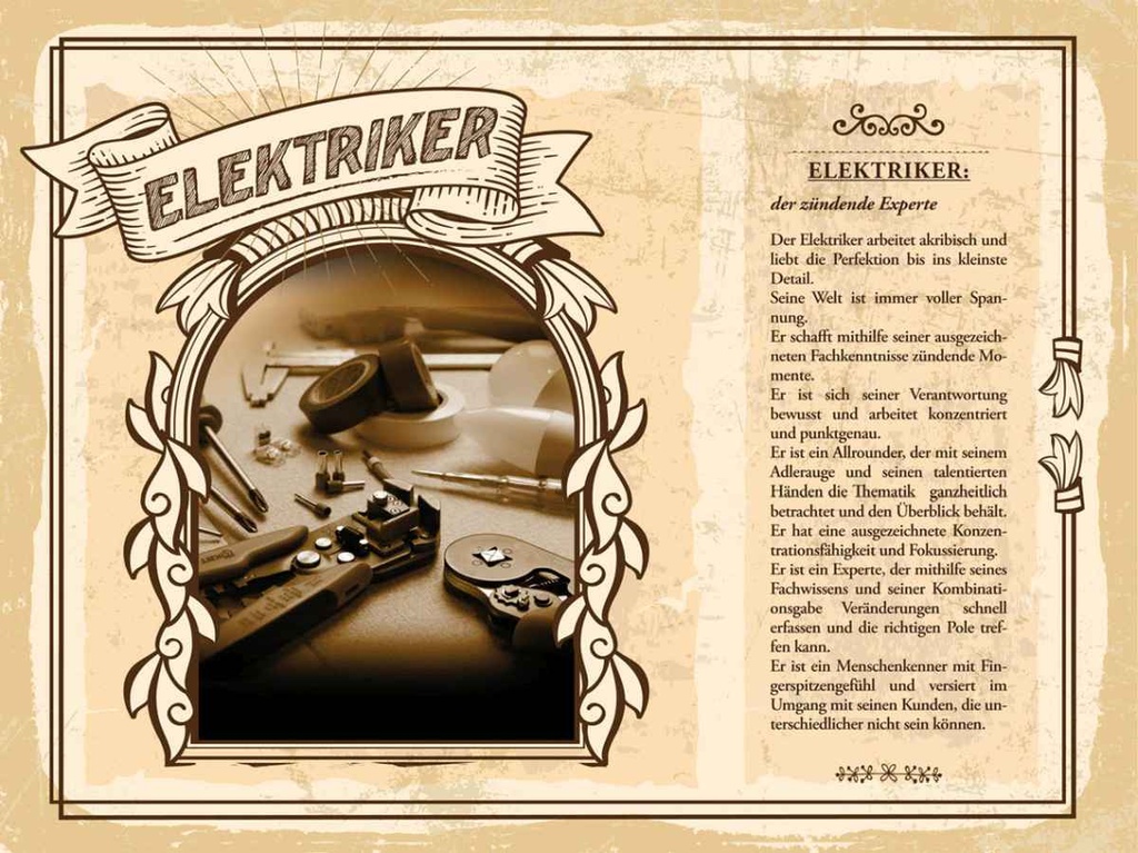 [LA-138192-H] Holzschild 30x40 cm Elektriker zündende Experte Detail Beruf Arbeit