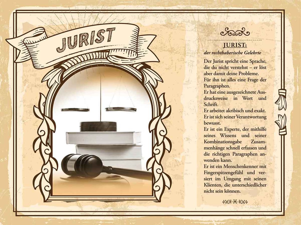 [LA-138226-H] Holzschild 30x40 cm Jurist Sprache Paragraphen Schrift Beruf Arbeit