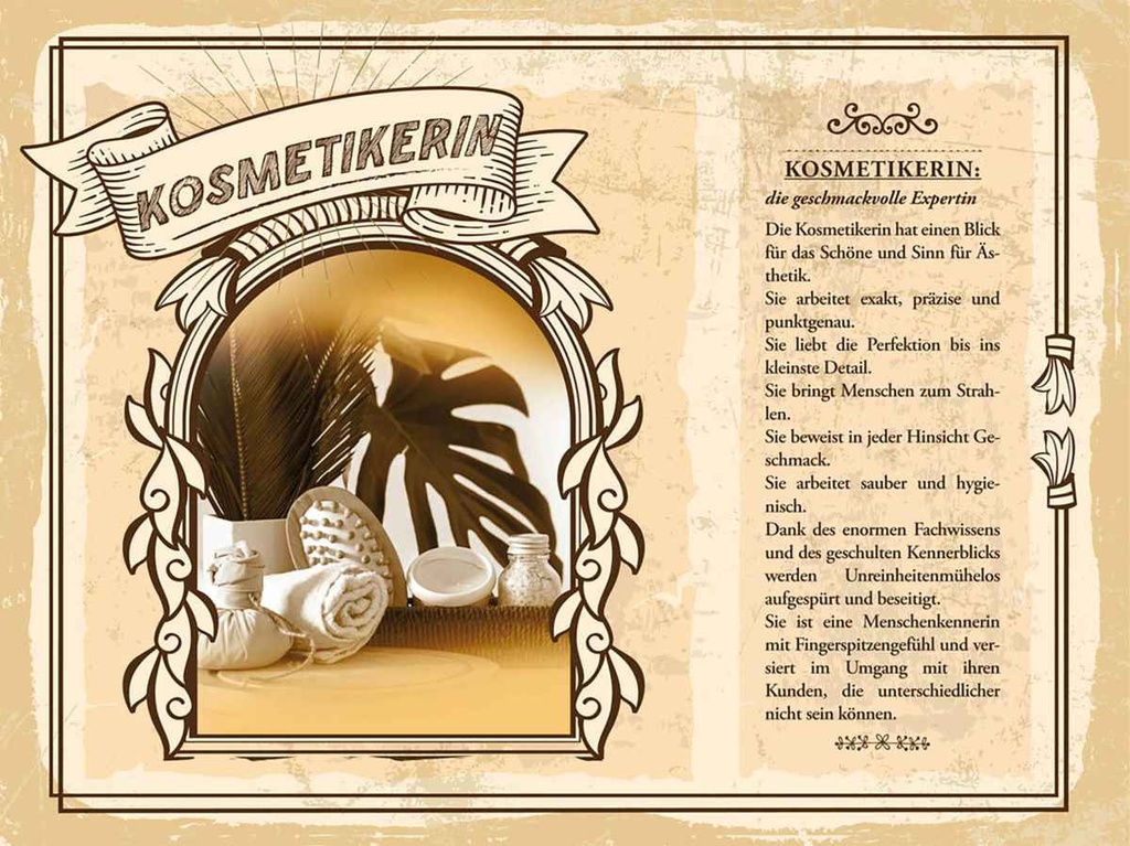 [LA-138234-H] Holzschild 30x40 cm Kosmetikerin Expertin Ästhetik Beruf Arbeit