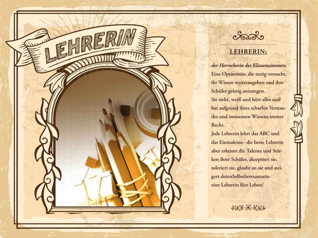 [LA-138241-H] Holzschild 30x40 cm Lehrerin sieht weiß hört alles Beruf Arbeit