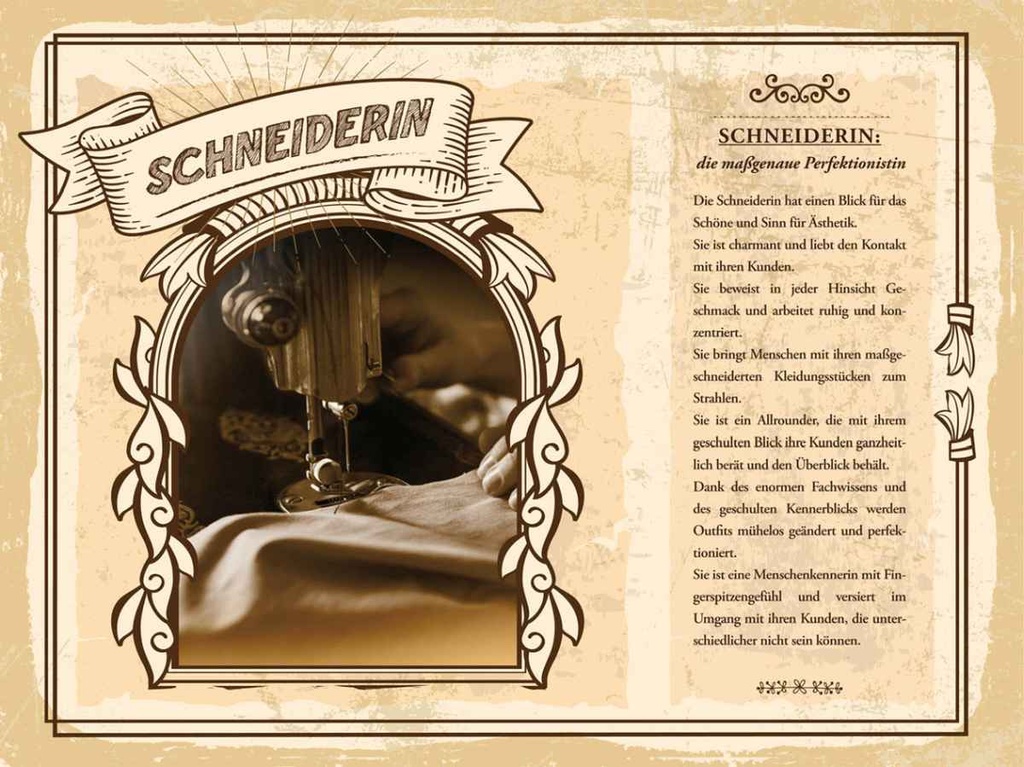 [LA-138269-H] Holzschild 30x40 cm Schneiderin schöne Ästhetik child Beruf Arbeit