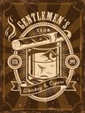 Holzschild 40x30 cm Gentlemen`s Club Whiskey & Cigars