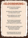 Holzschild 40x30 cm Kloordnung bitte im sitzen pinkeln Warnschild Hinweisschild