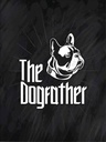 Holzschild 40x30 cm Hund Dog The Dogfather Tier Haustier