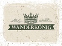 Holzschild 30x40 cm Wanderkönig Krone Berge Dekoration