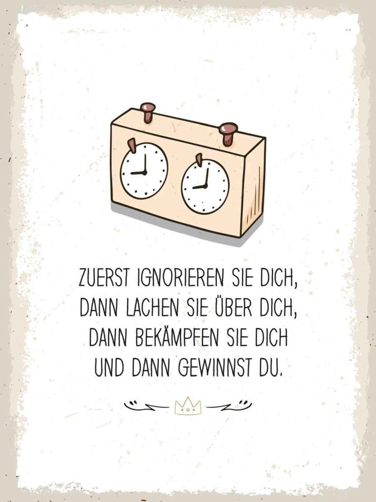 Holzschild 40x30 cm Zuerst ignorieren dich du gewinnst Spruch Zitat