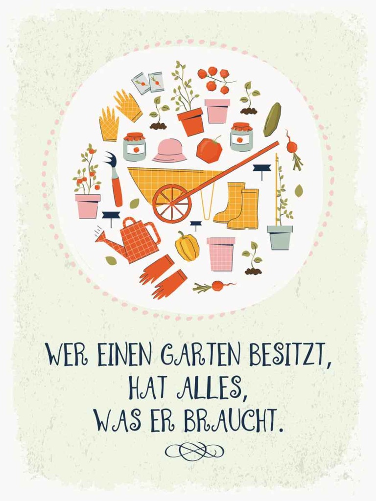 Holzschild 40x30 cm Wer Garten besitzt hat alles Geschenk