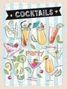 Holzschild 40x30 cm Cocktails Capirinha Blood Mary Essen Trinken