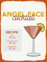 Holzschild 40x30 cm Angel Face Cocktail Recipe Essen Trinken