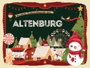 Holzschild 30x40 cm Weihnachtsgrüße aus Altenburg Weihnachten