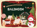 Holzschild 30x40 cm Weihnachtsgrüße aus Balingen Weihnachten