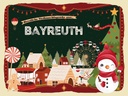 Holzschild 30x40 cm Weihnachtsgrüße aus Bayreuth Weihnachten