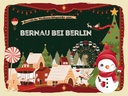Holzschild 30x40 cm Weihnachtsgrüße aus Bernau bei Berlin Weihnachten