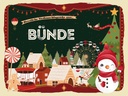 Holzschild 30x40 cm Weihnachtsgrüße aus Bünde Weihnachten Fest