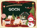 Holzschild 30x40 cm Weihnachtsgrüße aus GOCH Weihnachten
