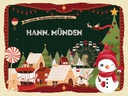 Holzschild 30x40 cm Weihnachtsgrüße aus Hann. Münden Weihnachten